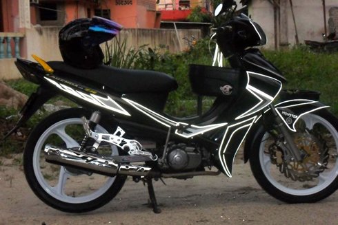 sơn phản quang xe máy